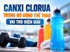 Canxi Clorua Trong Đồ Uống Thể Thao: Vai Trò Điện Giải