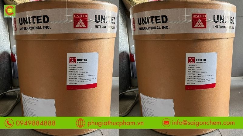 Đường ACK (Acesulfame Kali E950) là chất tạo ngọt cường độ cao, không chứa calo.