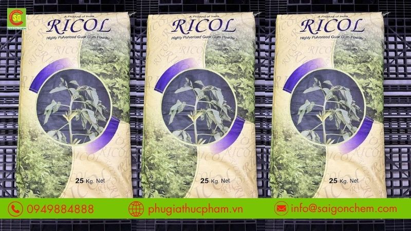 Guar Gum Ấn Độ là phụ gia tạo đặc tự nhiên E412, có độ nhớt cao.