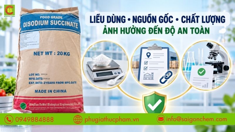 Liều dùng, nguồn gốc và chất lượng SSA ảnh hưởng đến độ an toàn khi sử dụng.