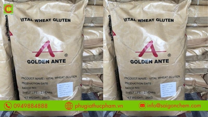 Wheat Gluten giúp tăng độ dai và đàn hồi cho khối bột.