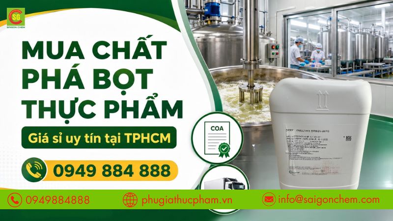 Địa chỉ bán chất phá bọt thực phẩm uy tín và chất lượng