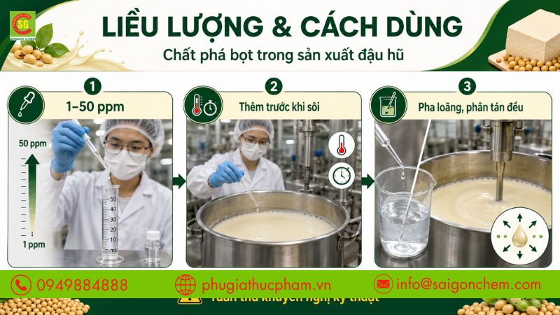 Liều lượng cần tuân thủ đúng khuyến nghị kỹ thuật khi nấu sữa đậu nành