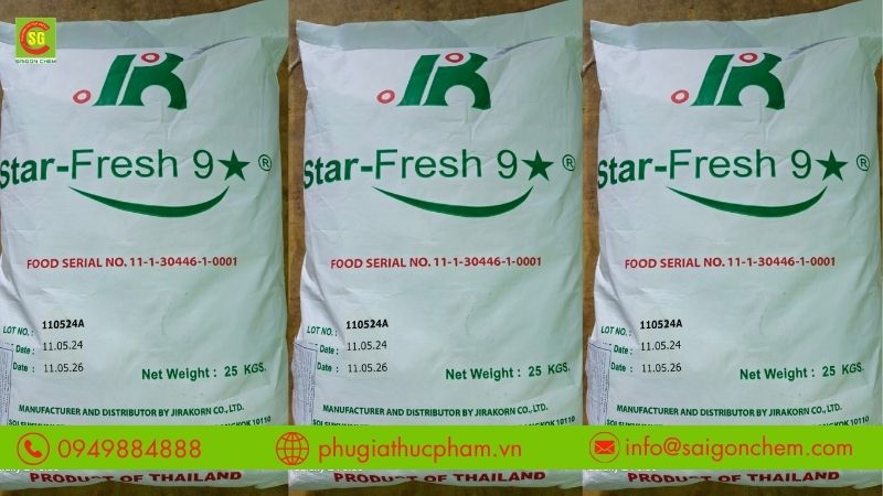 Star Fresh được ứng dụng trong nhiều nhóm thực phẩm và nguyên liệu chế biến.