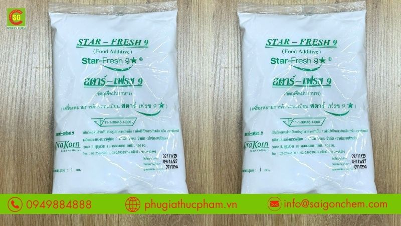 Star Fresh là phụ gia hỗ trợ làm sáng màu và duy trì chất lượng thực phẩm.