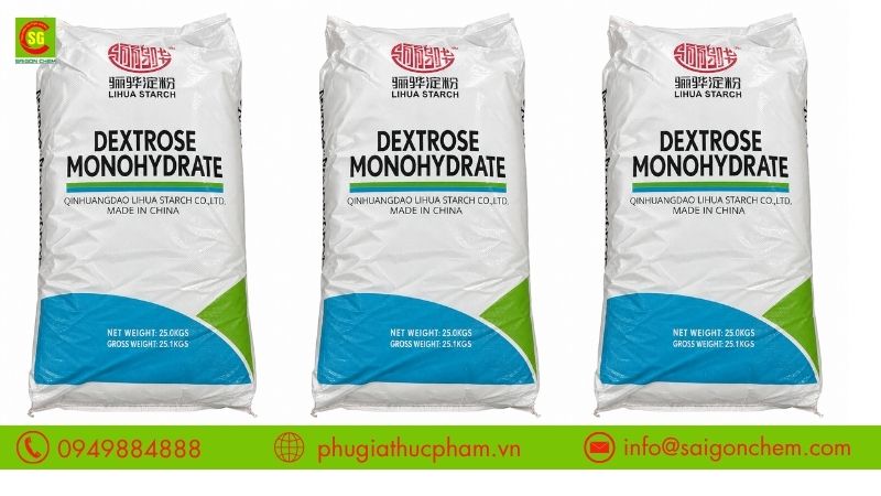 Bao đường Dextrose 25kg thuận tiện lưu kho và sử dụng trong sản xuất công nghiệp