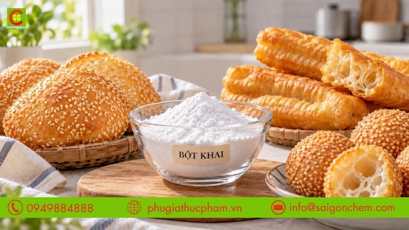 ột khai là bí quyết tạo độ giòn xốp cho bánh truyền thống nhờ khả năng sinh khí giúp bánh nở phồng