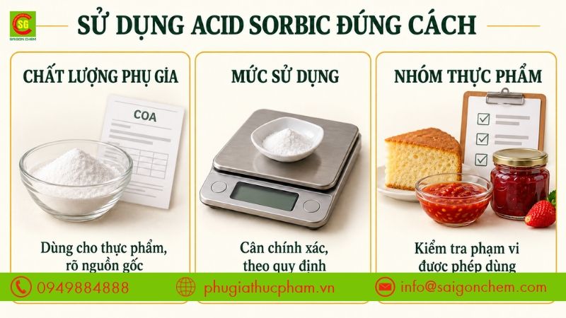 acid sorbic có hại không