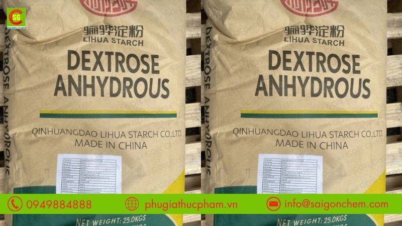 Dextrose Anhydrous phù hợp với sản phẩm cần độ ổn định cao và kiểm soát độ ẩm