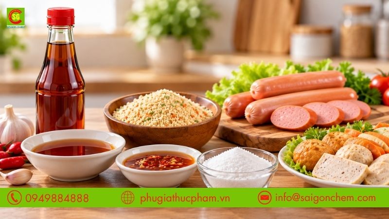 DL-Alanine Hàn Quốc trong sản xuất nước mắm, nước chấm, hạt nêm, xúc xích và thực phẩm chế biến