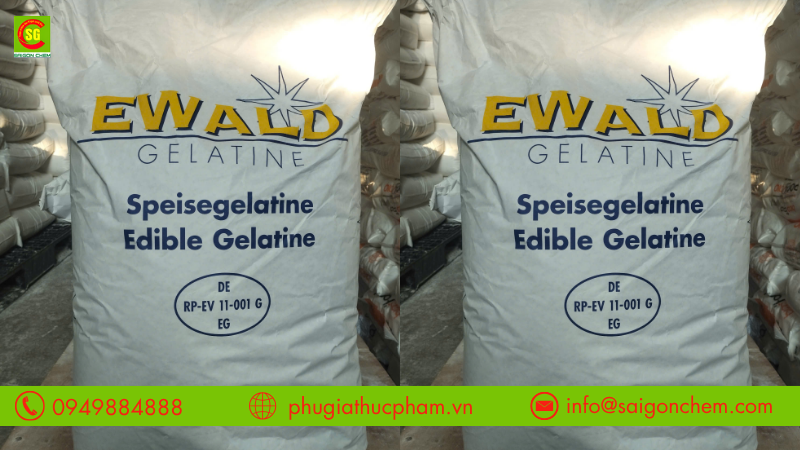 Gelatin là một trong những phụ gia làm kẹo dẻo phổ biến nhất trên thị trường hiện nay