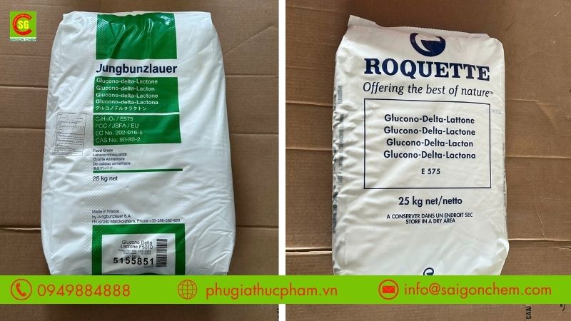 Hai dòng phụ gia Glucono Delta Lactone nhập khẩu từ Pháp và Ý
