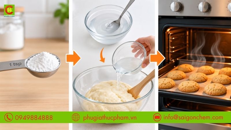 Hướng dẫn dùng bột khai đúng tỷ lệ, hòa tan và gia nhiệt đủ để amoniac bay hơi