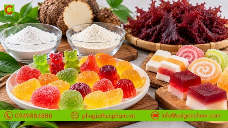 Kẹo dẻo và bánh kẹo chay sử dụng nguyên liệu thay thế Gelatin có nguồn gốc thực vật để đáp ứng nhu cầu sản xuất