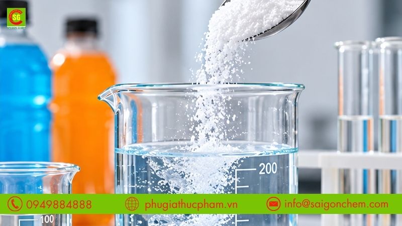 Kiểm soát liều lượng, độ tan và khả năng tương tác của Canxi Clorua trong quá trình pha chế nước uống điện giải