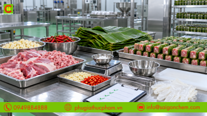 Kiểm soát nguyên liệu, vệ sinh và liều lượng phụ gia giúp đảm bảo an toàn khi sản xuất nem chua quy mô lớn  
