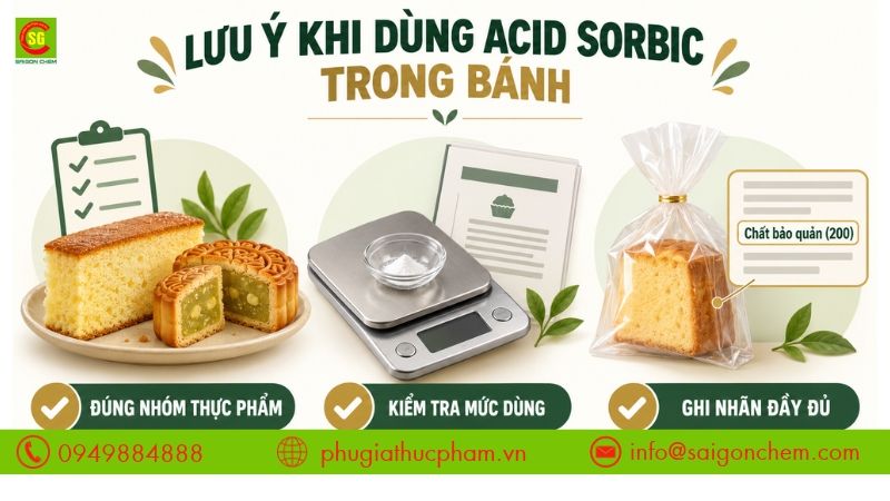 Kiểm tra mức sử dụng và ghi nhãn thành phần phù hợp với quy định cho từng nhóm sản phẩm.