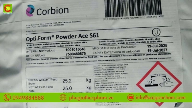 Kiểm tra xuất xứ, COA và tài liệu kỹ thuật khi lựa chọn nhà cung cấp Opti Form S61