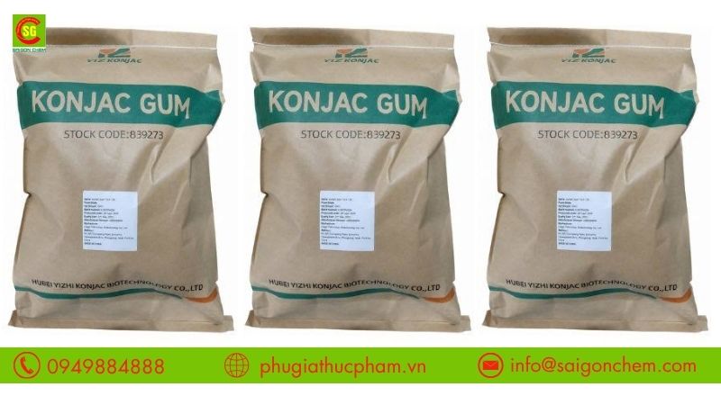 Konjac Gum E425 chiết xuất từ củ khoai nưa giúp tạo kết cấu giòn dai cho kẹo dẻo 