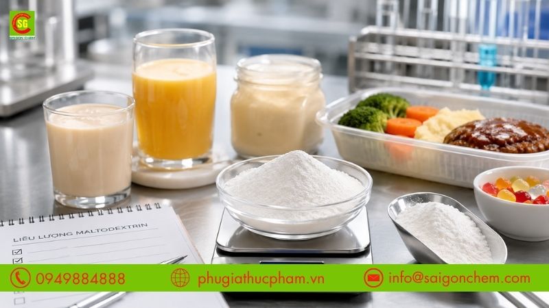 Liều lượng sử dụng Maltodextrin trong thực phẩm cần được tính toán chính xác