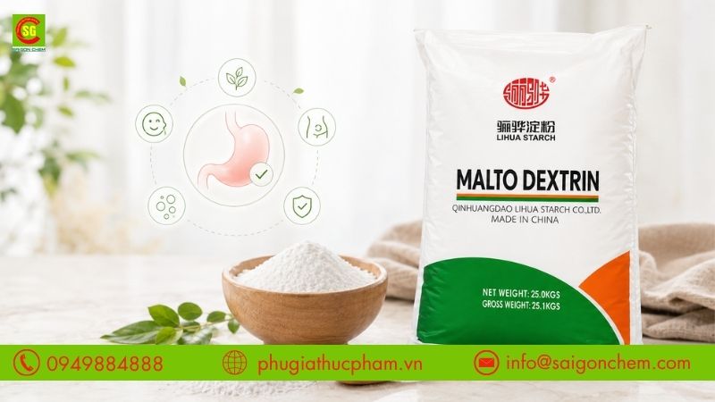Maltodextrin ảnh hưởng đến hệ tiêu hóa
