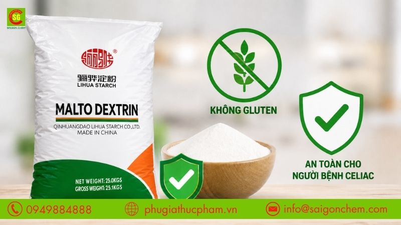 Maltodextrin và mức độ an toàn với người bệnh celiac
