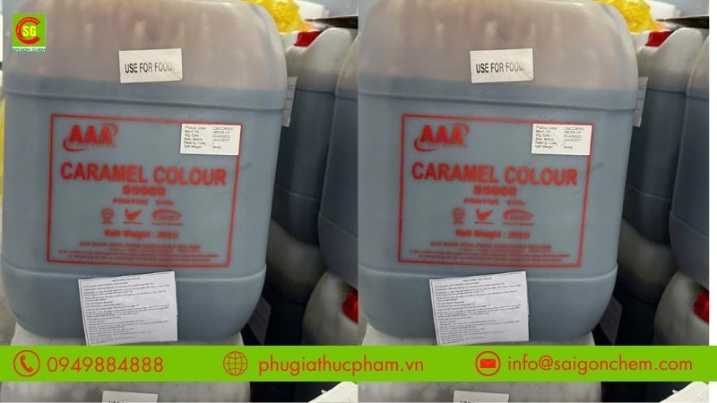 Màu Caramel E150c thường được sử dụng trong sản xuất nước mắm