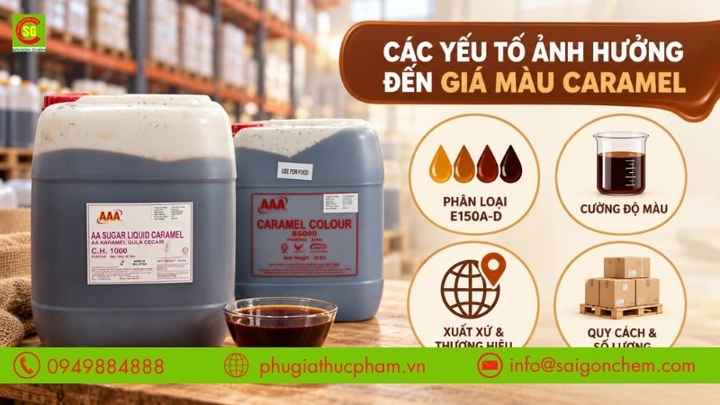 Màu Caramel giá bao nhiêu phụ thuộc vào yếu tố nào?