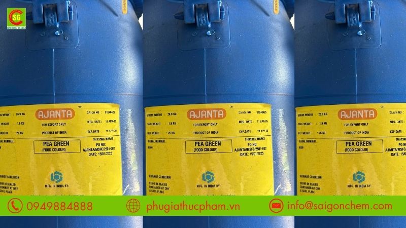 Nên kiểm tra tài liệu kỹ thuật và mẫu thử màu xanh lá Pea Green trước khi mua số lượng lớn