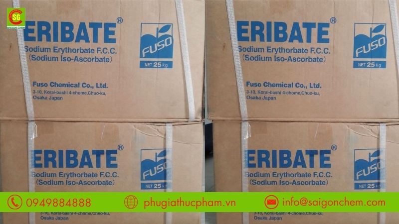 Sodium Erythorbate E316 là chất chống oxy hóa hỗ trợ ổn định màu thịt chế biến
