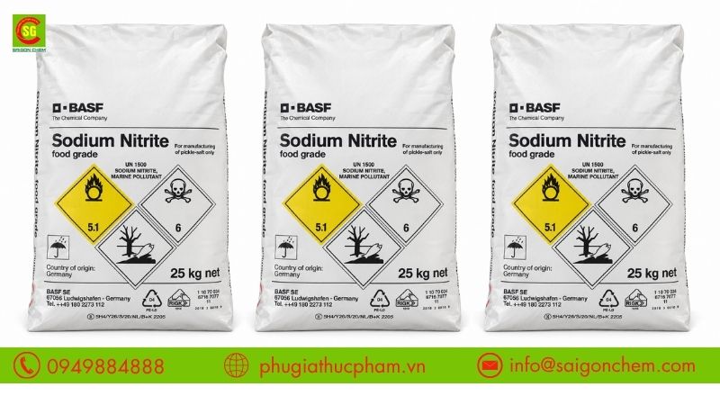 Sodium Nitrite là chất bảo quản được sử dụng trongg sản phẩm thịt nguội, xúc xích...