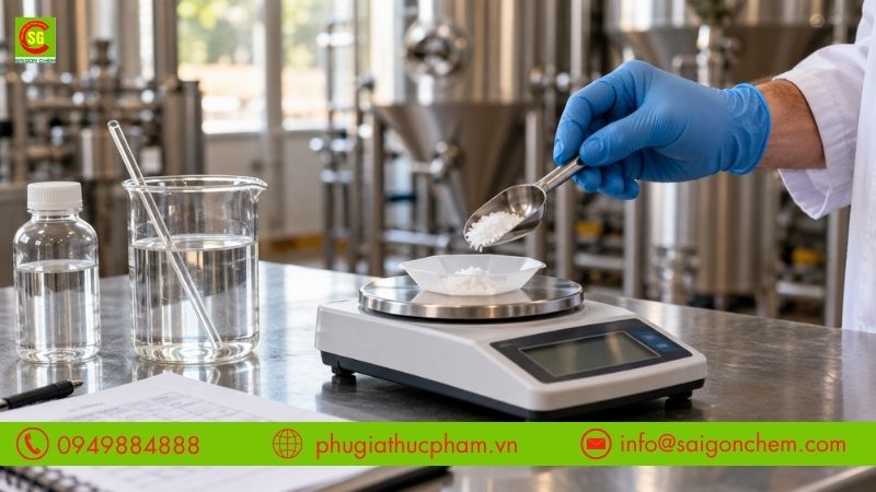 Sử dụng Canxi Clorua trong sản xuất bia cần định lượng theo thành phần và mục tiêu của công thức