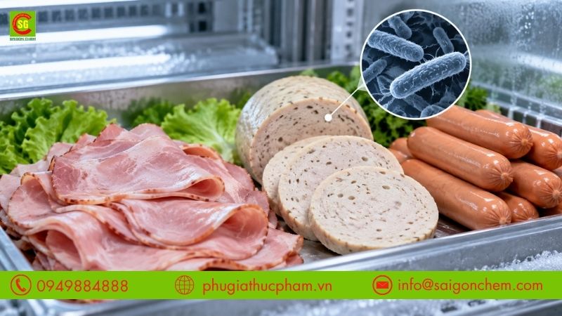 Thịt nguội, giò chả và xúc xích ăn liền bảo quản lạnh có nguy cơ nhiễm vi khuẩn Listeria monocytogenes