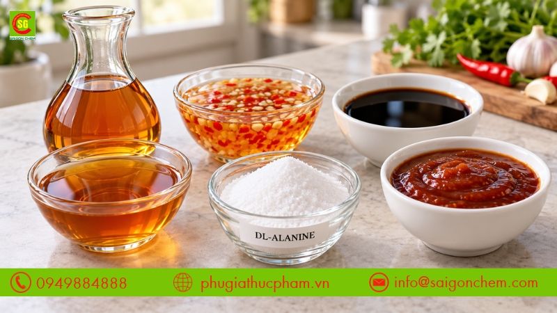 Ứng dụng điều vị của DL-Alanine trong nước mắm pha chế, nước chấm chua ngọt, nước tương và các loại nước sốt