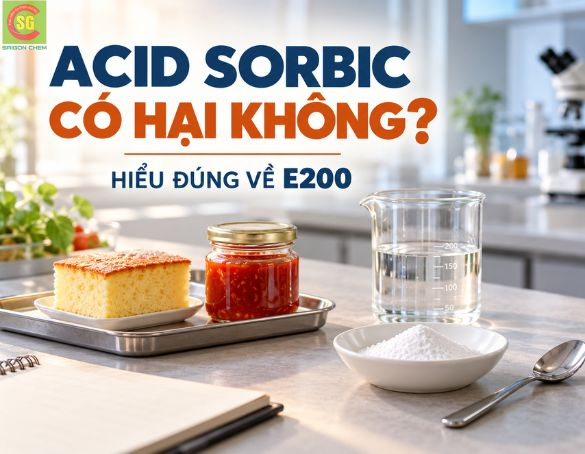Acid Sorbic Có Hại Không? Hiểu Đúng Về Chất Bảo Quản E200
