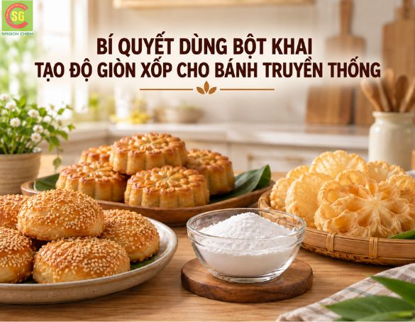 Bí Quyết Dùng Bột Khai Tạo Độ Giòn Xốp Cho Bánh Truyền Thống