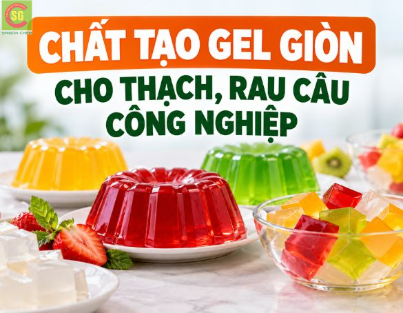 Chất Tạo Gel Giòn Cho Thạch, Rau Câu Công Nghiệp: So Sánh Konjac Gum, Carrageenan Và Agar Agar