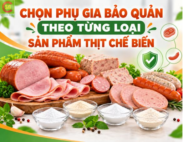 Chọn Phụ Gia Bảo Quản Theo Từng Loại Sản Phẩm Thịt Chế Biến