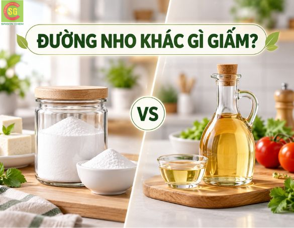 Đường Nho Khác Gì Giấm? Phân Biệt Hai Phụ Gia Acid Phổ Biến