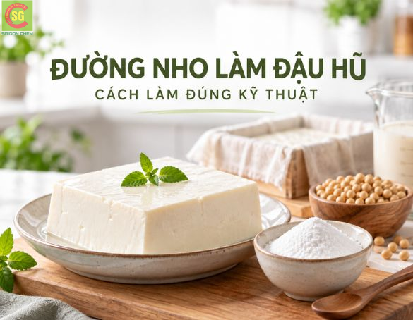 Cách Dùng Đường Nho Làm Đậu Hũ Mịn Ngon Chuẩn Kỹ Thuật