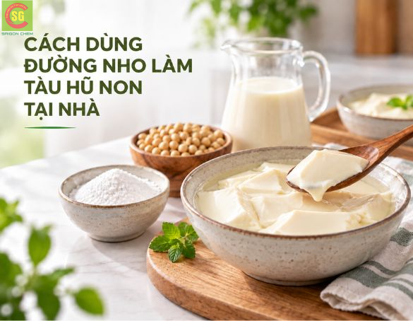 Hướng Dẫn Dùng Đường Nho Làm Tàu Hũ Non Hiệu Quả Tại Nhà