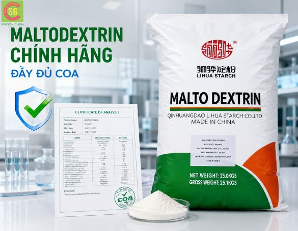 Maltodextrin Chính Hãng Có COA – Cam Kết Chất Lượng, Nguồn Gốc Rõ Ràng