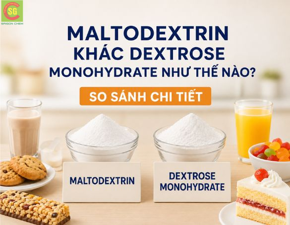 Maltodextrin Khác Dextrose Monohydrate Như Thế Nào?