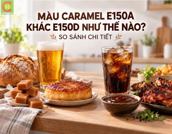 Màu Caramel E150a Khác E150d Như Thế Nào? So Sánh Chi Tiết 2026