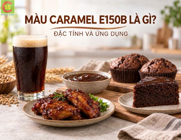 Màu Caramel E150b Là Gì? Đặc Tính Class II Sulfit Caramel Và Ứng Dụng