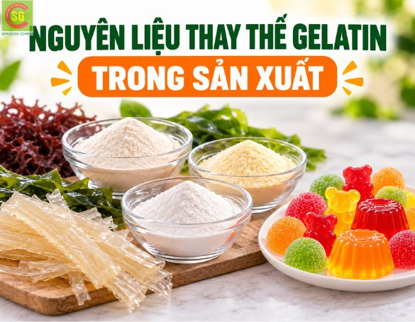 Nguyên Liệu Thay Thế Gelatin Trong Sản Xuất Kẹo Dẻo, Bánh Kẹo Chay