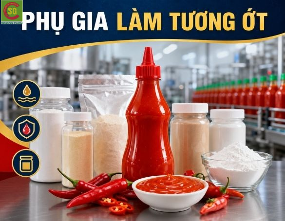 Phụ Gia Làm Tương Ớt: Bí Quyết Sánh Mịn, Đỏ Đẹp, Không Tách Dầu 2026