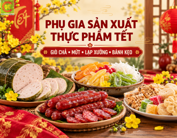Phụ Gia Sản Xuất Thực Phẩm Tết: Giò Chả, Mứt, Lạp Xưởng, Bánh Kẹo