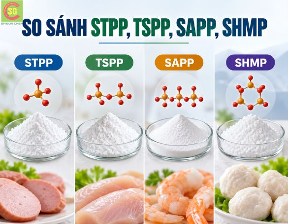 So Sánh STPP, TSPP, SAPP, SHMP: Nên Chọn Loại Phốt Phát Nào?