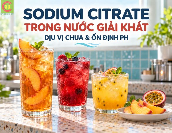 Sodium Citrate Trong Nước Giải Khát: Giải Pháp Dịu Vị Chua Và Ổn Định pH